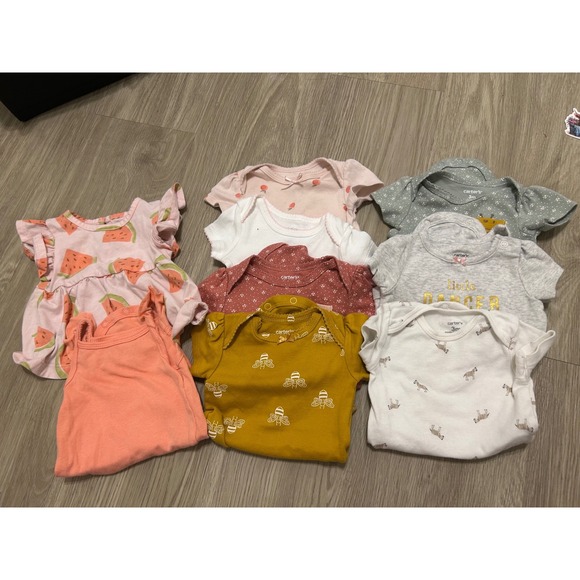 Mixed Baby Girls 3M Bodysuits Rompers Sleepers‎ Outfits Spring Lot - Picture 8 of 16